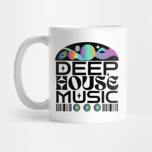 DEEP HOUSE  - Orbs And Stars (blue/purple/black) Mug